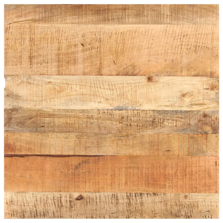 Table de bistro Carrée 80x80x75 cm Bois de manguier brut - 3