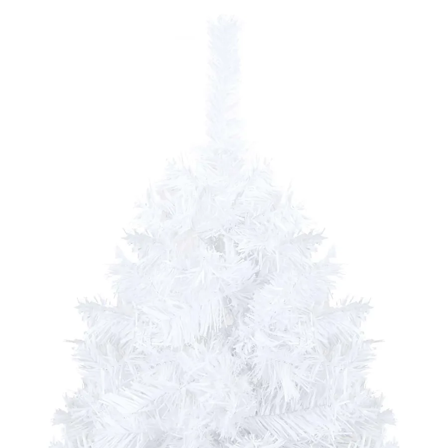 Arbre de Noël artificiel pré-éclairé et boules blanc 240 cm - 10
