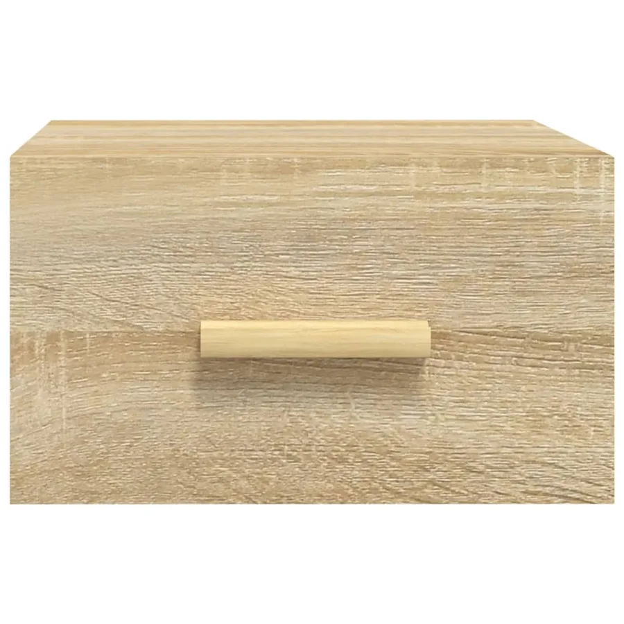 Tables de chevet murales 2 pcs chêne sonoma 35x35x20 cm - 4