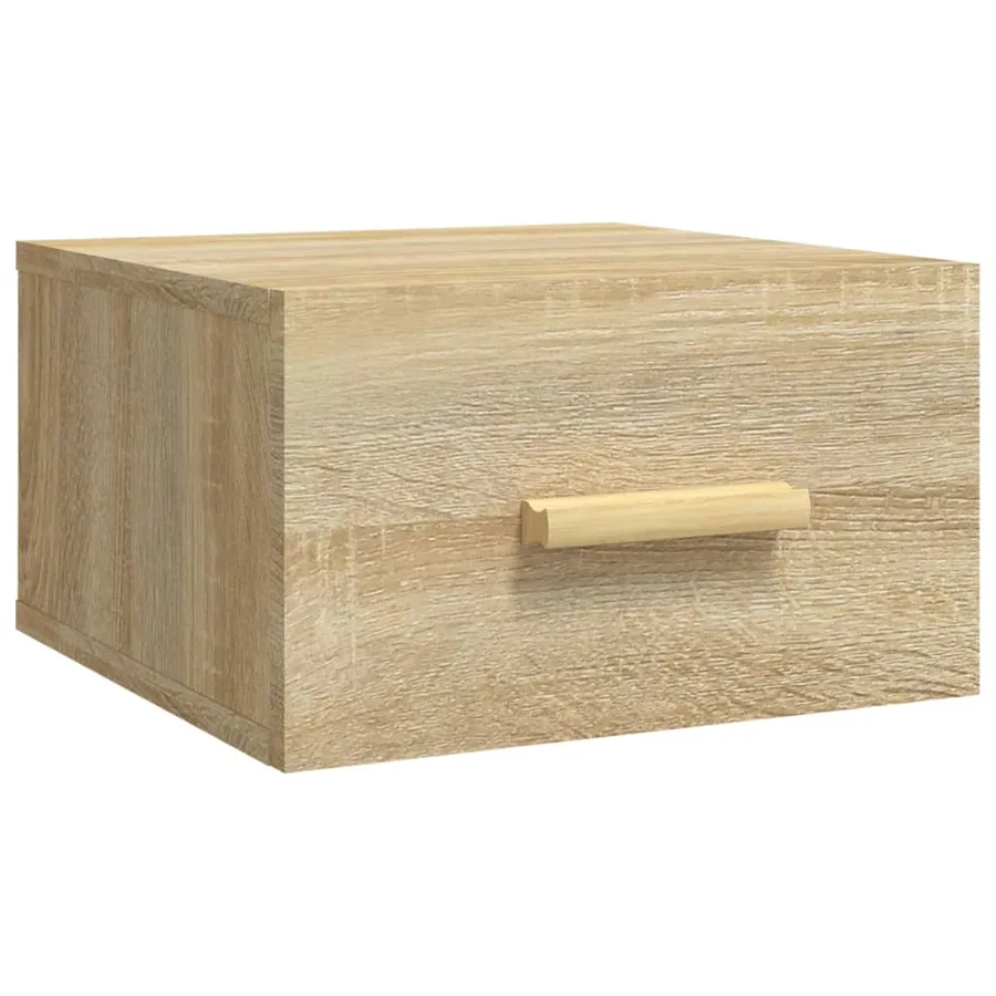 Tables de chevet murales 2 pcs chêne sonoma 35x35x20 cm - 5