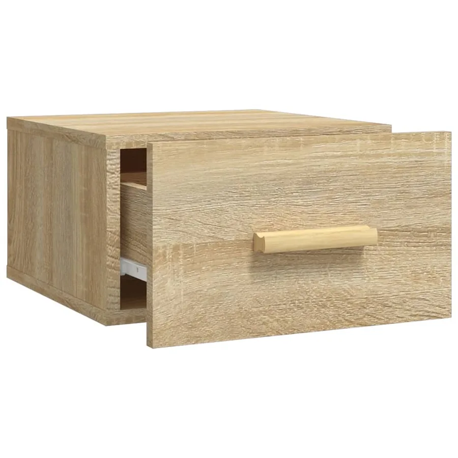 Tables de chevet murales 2 pcs chêne sonoma 35x35x20 cm - 6