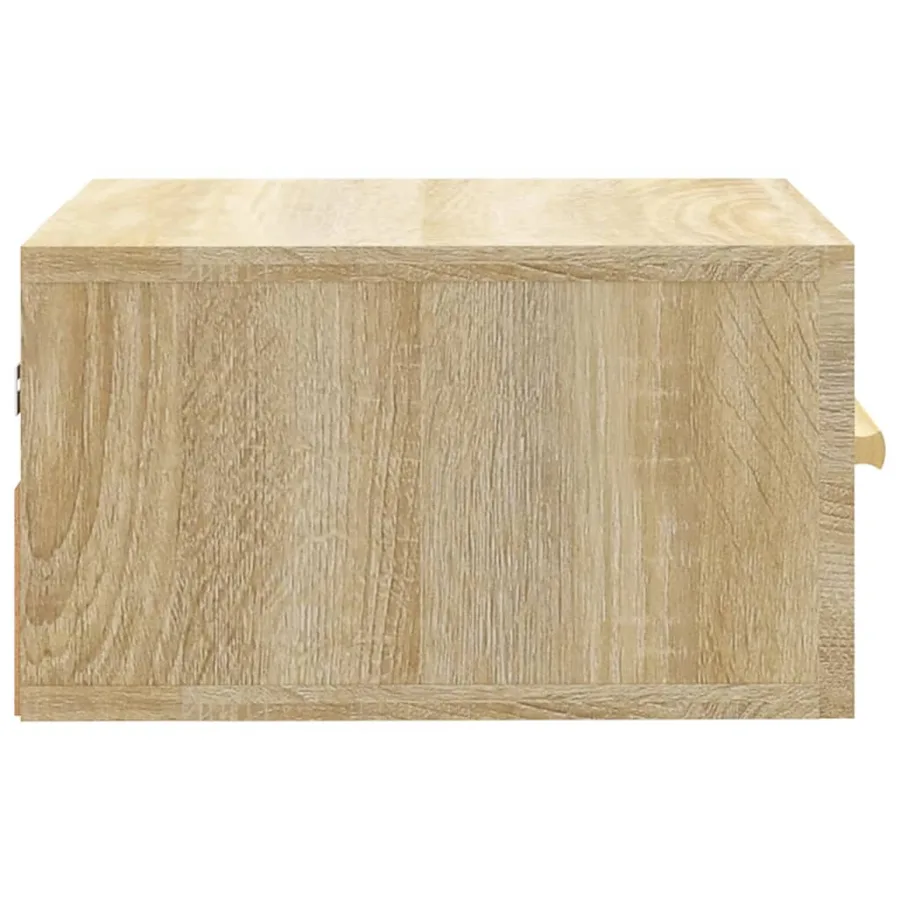 Tables de chevet murales 2 pcs chêne sonoma 35x35x20 cm - 7