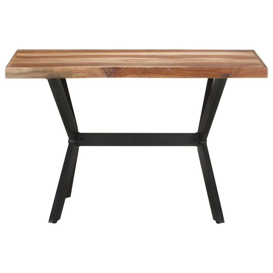 Table de salle à manger 120x60x75 cm Bois avec finition miel - 2