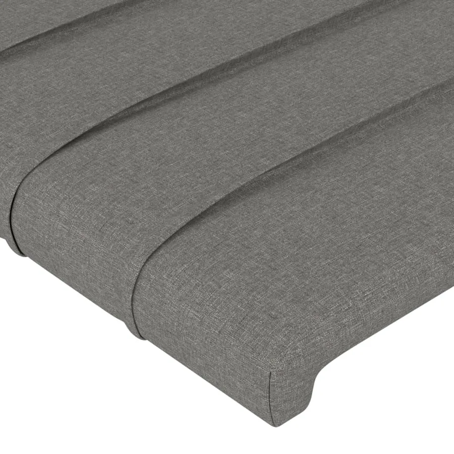 Tête de lit Gris foncé 90x5x78/88 cm Tissu - 4