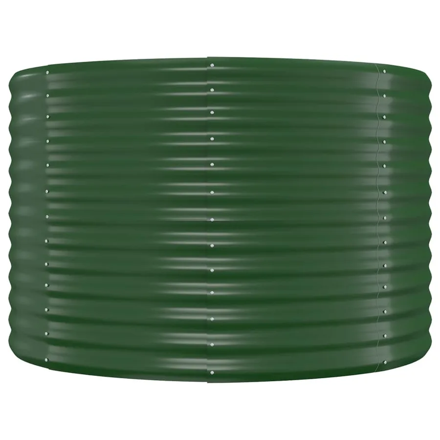 Lit surélevé de jardin Acier galvanisé 249x100x68cm Vert - 4