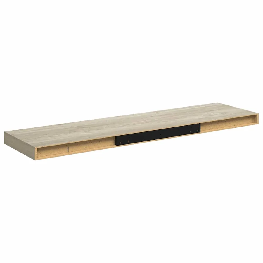 Étagère murale flottante chêne 90x23,5x3,8 cm MDF - 8
