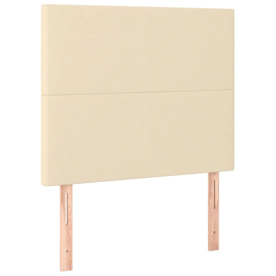 Tête de lit Crème 90x5x118/128 cm Tissu - 2