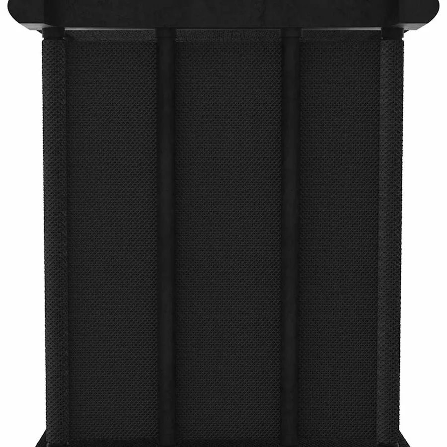 Étagère d'affichage 6 cubes et boîtes Noir 103x30x72,5 cm Tissu - 5