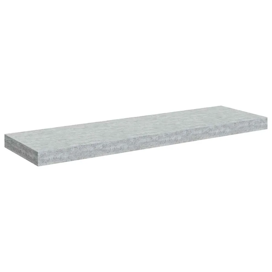 Étagères murales flottantes 4 pcs gris béton 80x23,5x3,8 cm MDF - 6