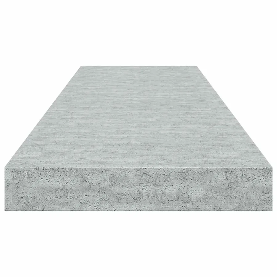 Étagères murales flottantes 4 pcs gris béton 80x23,5x3,8 cm MDF - 8