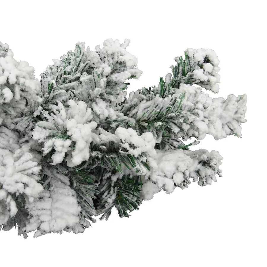 Guirlande de Noël avec neige floquée Vert 5 m PVC - 5