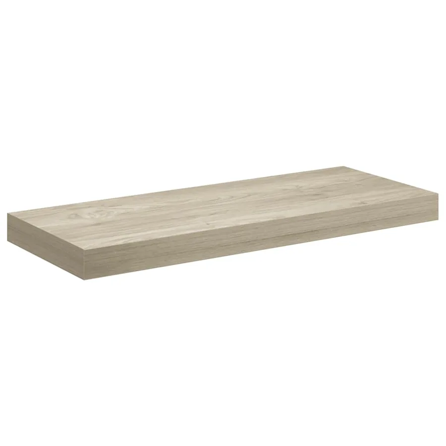 Étagères murales flottantes 2 pcs chêne 60x23,5x3,8 cm MDF - 6