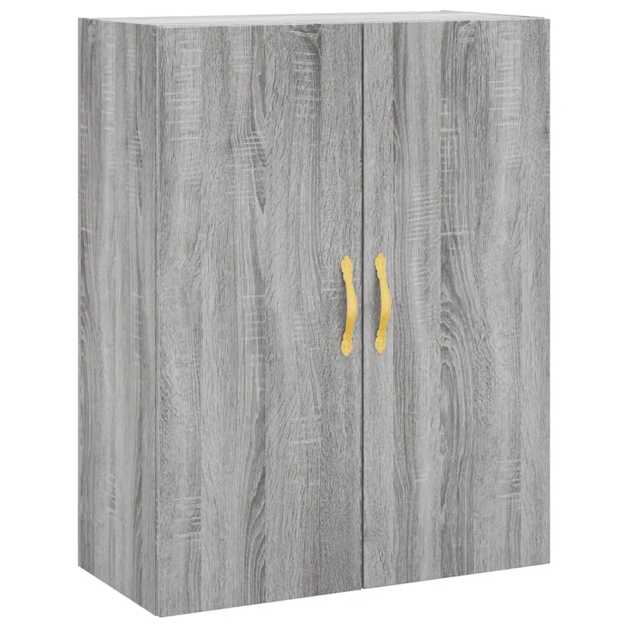 Buffet haut Sonoma gris 69,5x34x180 cm Bois d'ingénierie - 6