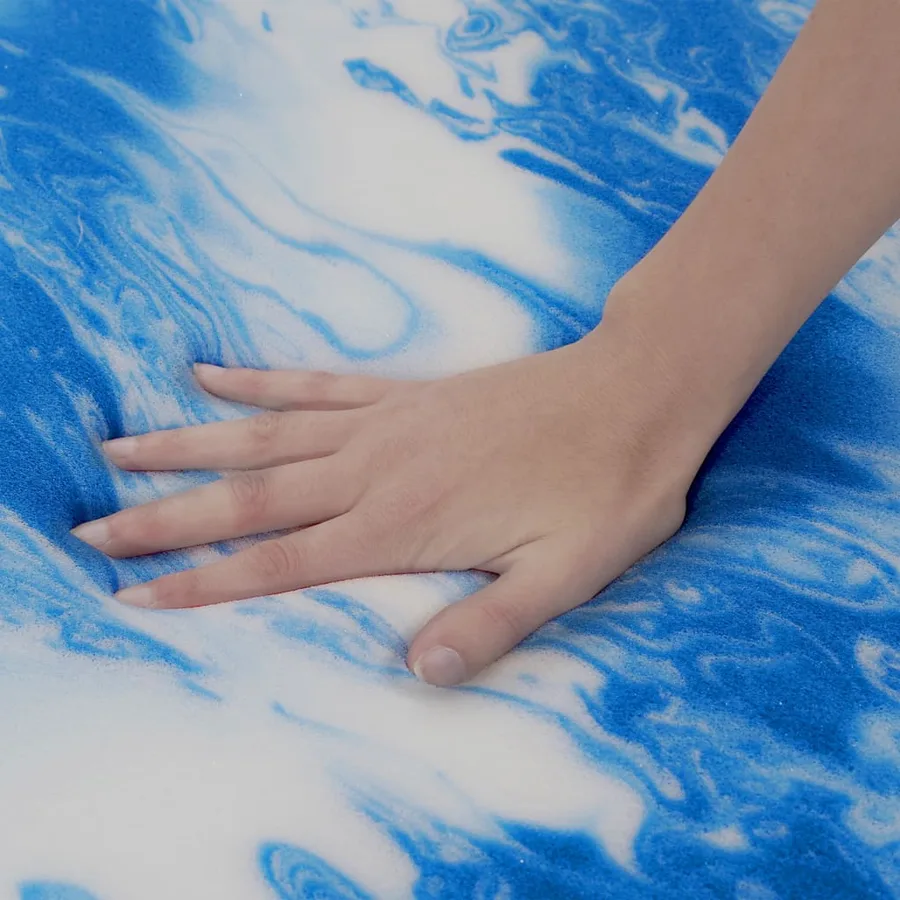 Sur-matelas 80 x 200 cm Mousse de gel 7 cm - 7