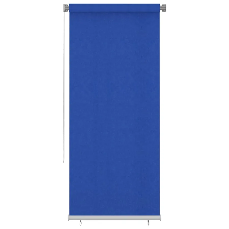 Store roulant d'extérieur 105 (l) x 230 (H) cm bleu HDPE