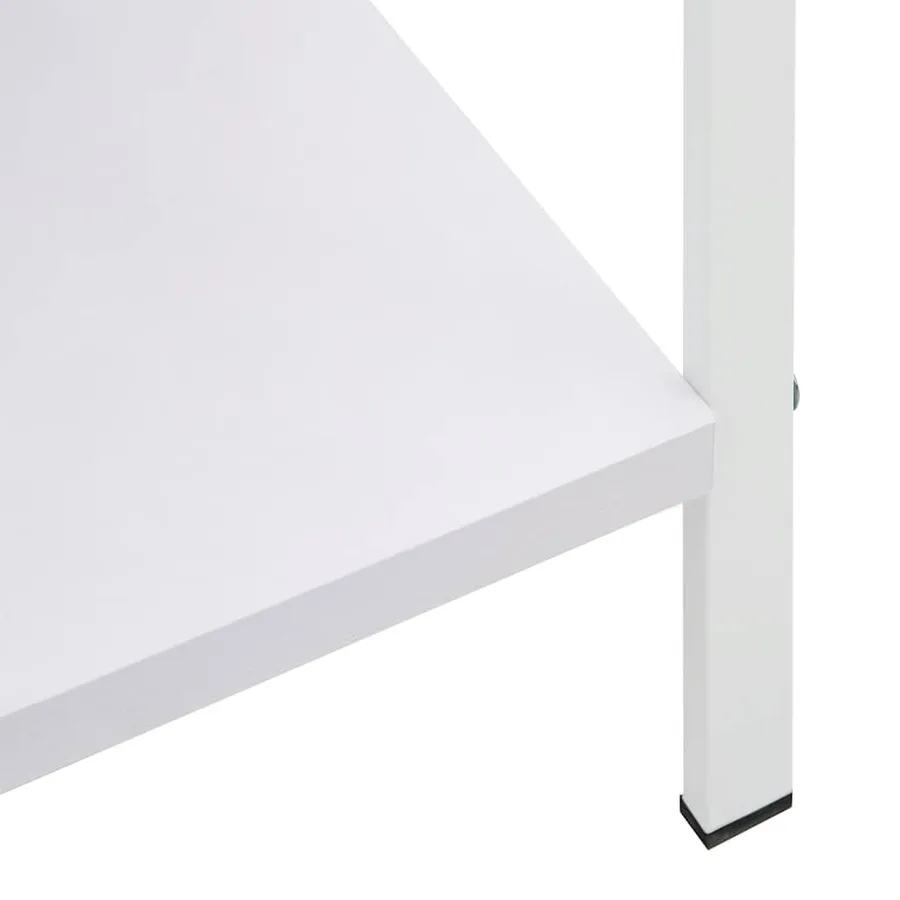 Bibliothèque à 4 niveaux blanc 60x27,6x124,5 cm bois ingénierie - 8