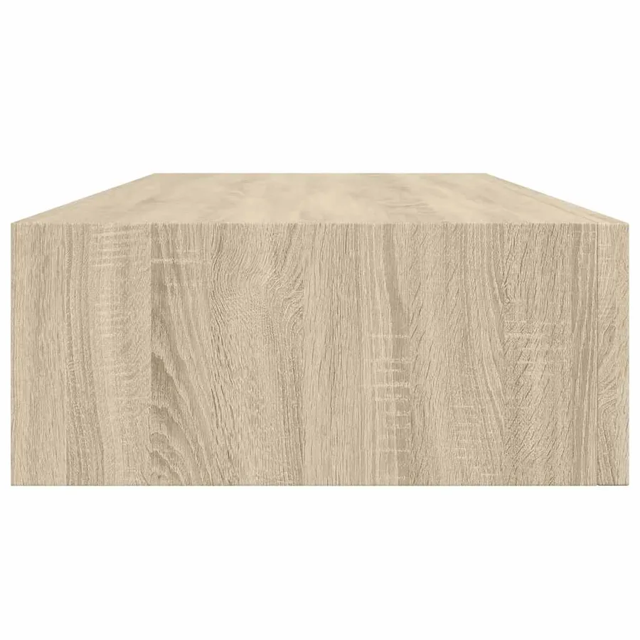 Étagère à tiroir murale chêne 60x23,5x10 cm MDF - 7