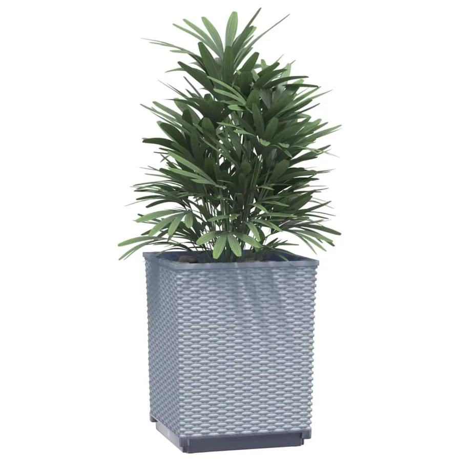 Jardinières 2 pcs gris clair 30x30x37 cm polypropylène - 3