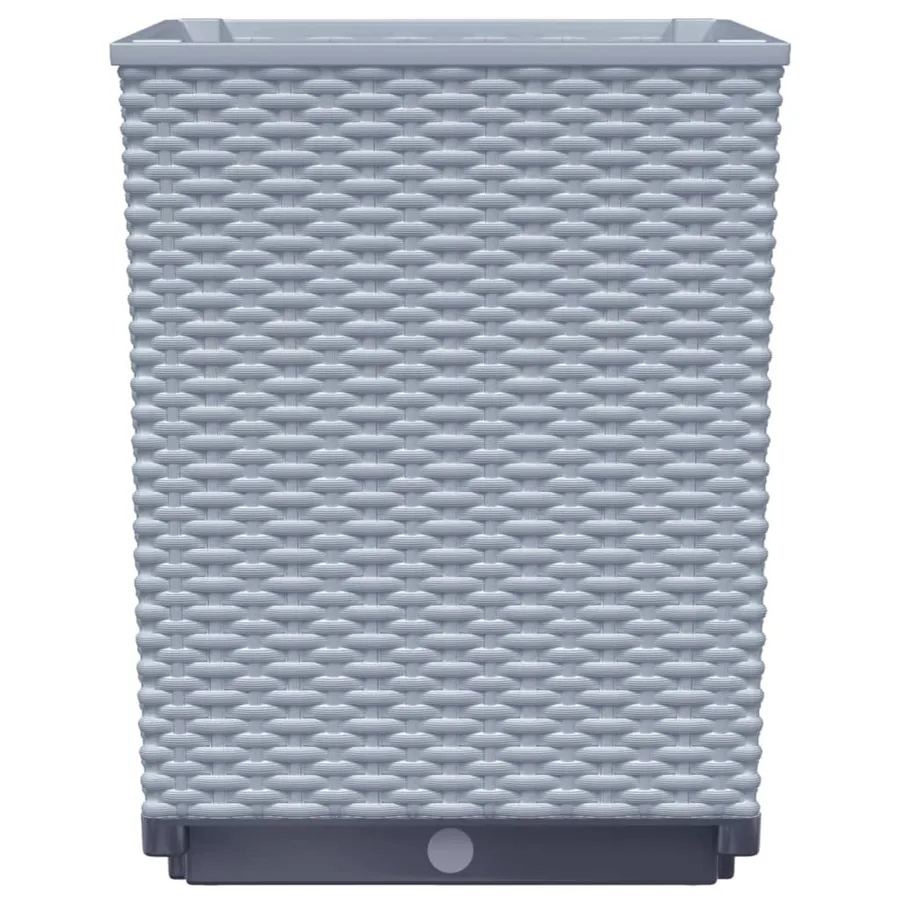 Jardinières 2 pcs gris clair 30x30x37 cm polypropylène - 6