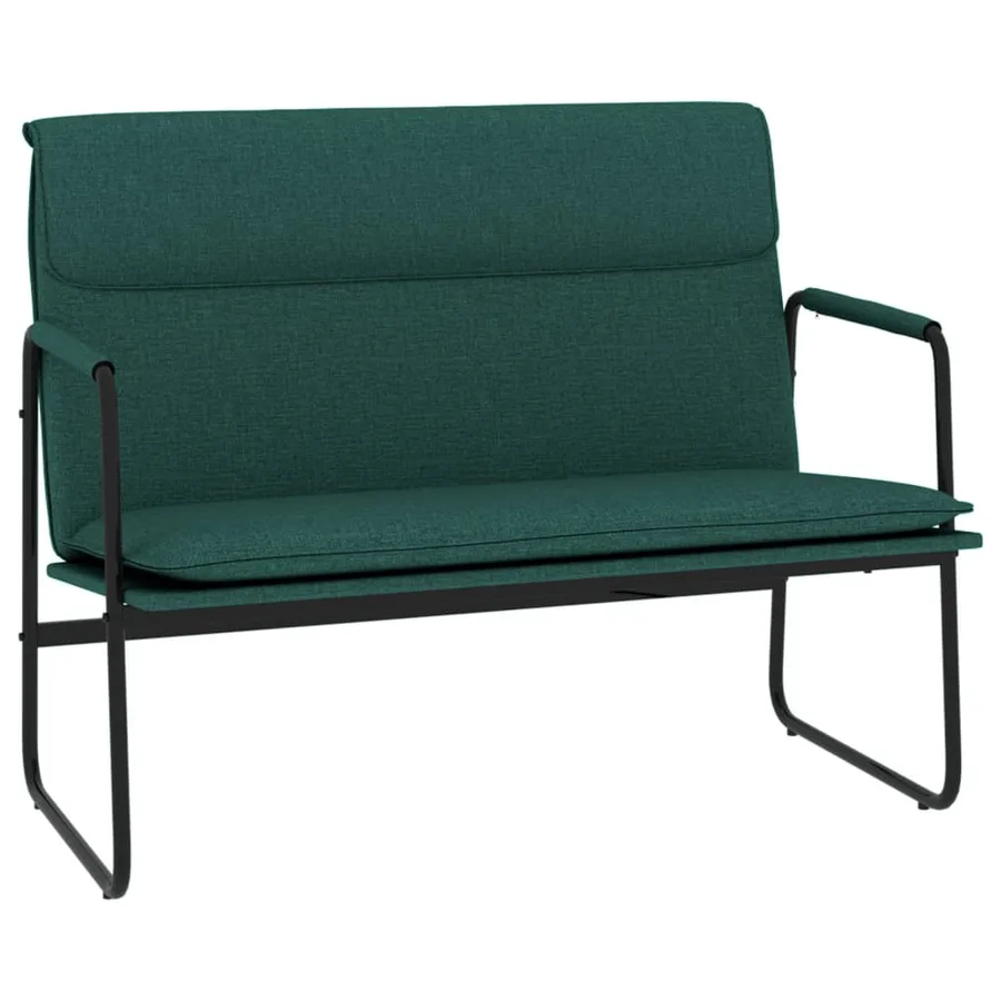Banc Vert foncé 100x64x80 cm Tissu - 2