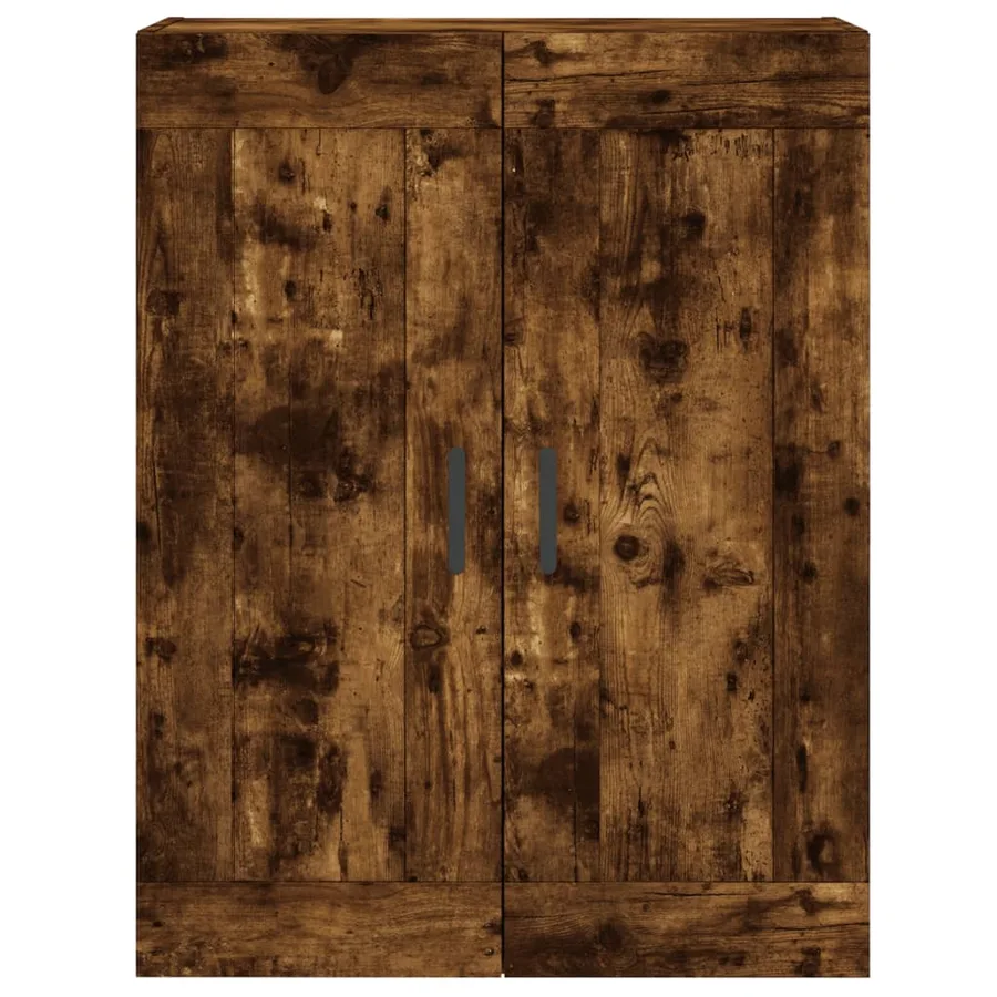 Buffet haut Chêne fumé 69,5x34x180 cm Bois d'ingénierie - 6