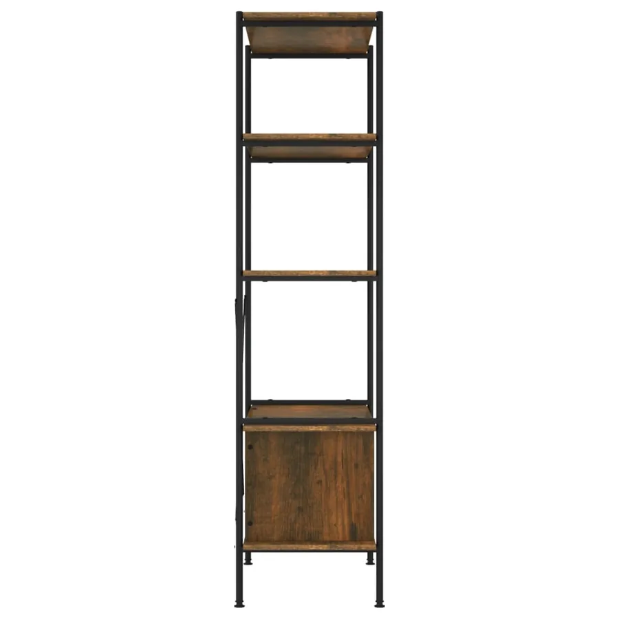 Étagère à 5 niveaux armoire 80x40x163cm Acier bois d'ingénierie - 5