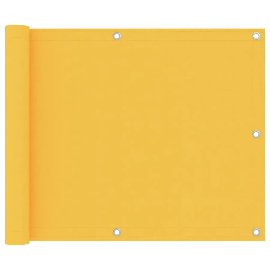 Écran de balcon Jaune 75x600 cm Tissu Oxford