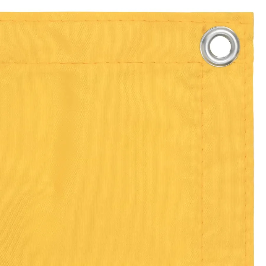 Écran de balcon Jaune 75x600 cm Tissu Oxford - 2