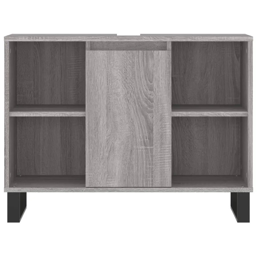Ensemble de meubles de salle de bain 3 pcs Sonoma gris - 10
