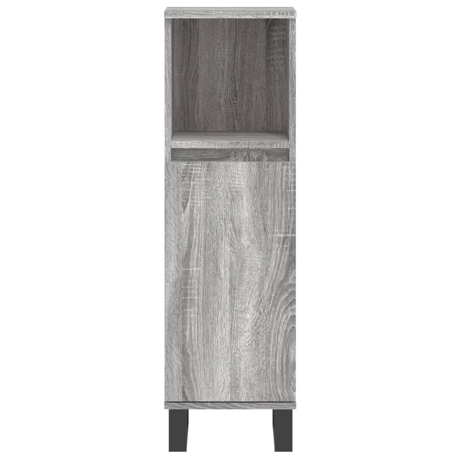 Ensemble de meubles de salle de bain 3 pcs Sonoma gris - 8