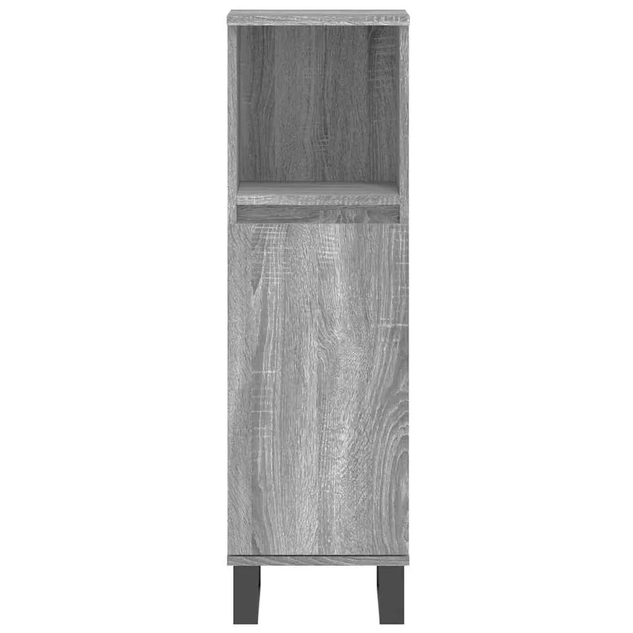 Ensemble de meubles de salle de bain 3 pcs Sonoma gris - 8