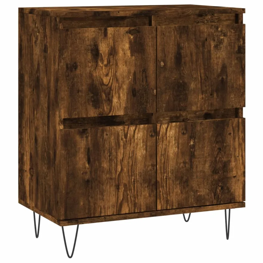 Buffets 3 pcs Chêne fumé Bois d'ingénierie - 5