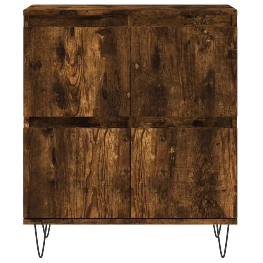 Buffets 3 pcs Chêne fumé Bois d'ingénierie - 6