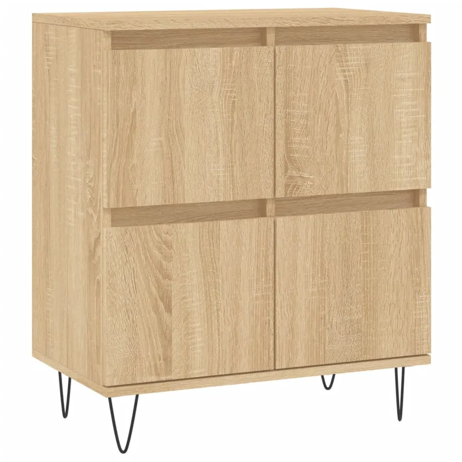 Buffets 3 pcs Chêne sonoma Bois d'ingénierie - 5