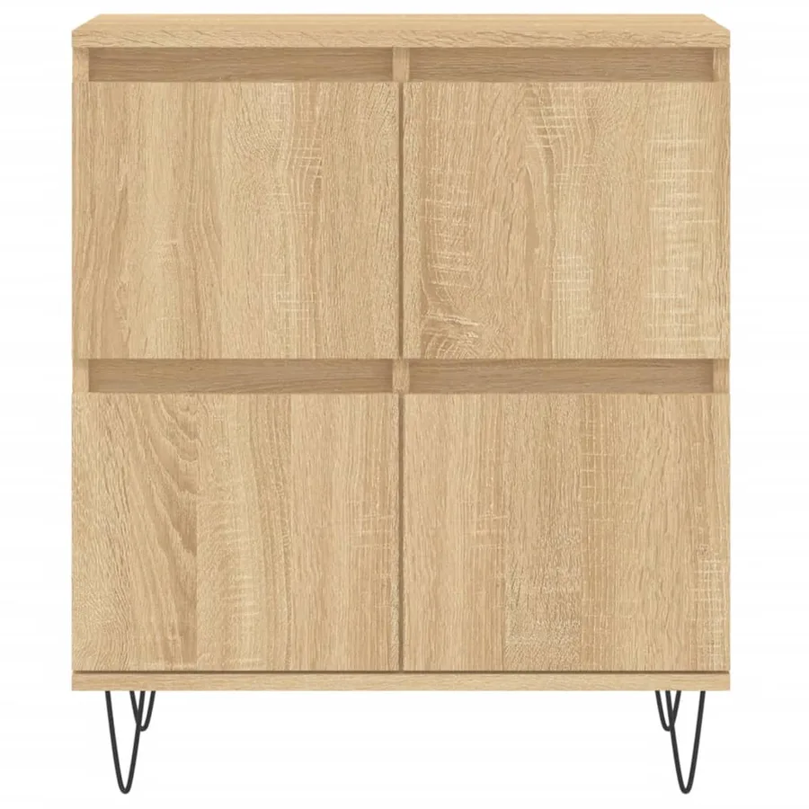 Buffets 3 pcs Chêne sonoma Bois d'ingénierie - 6