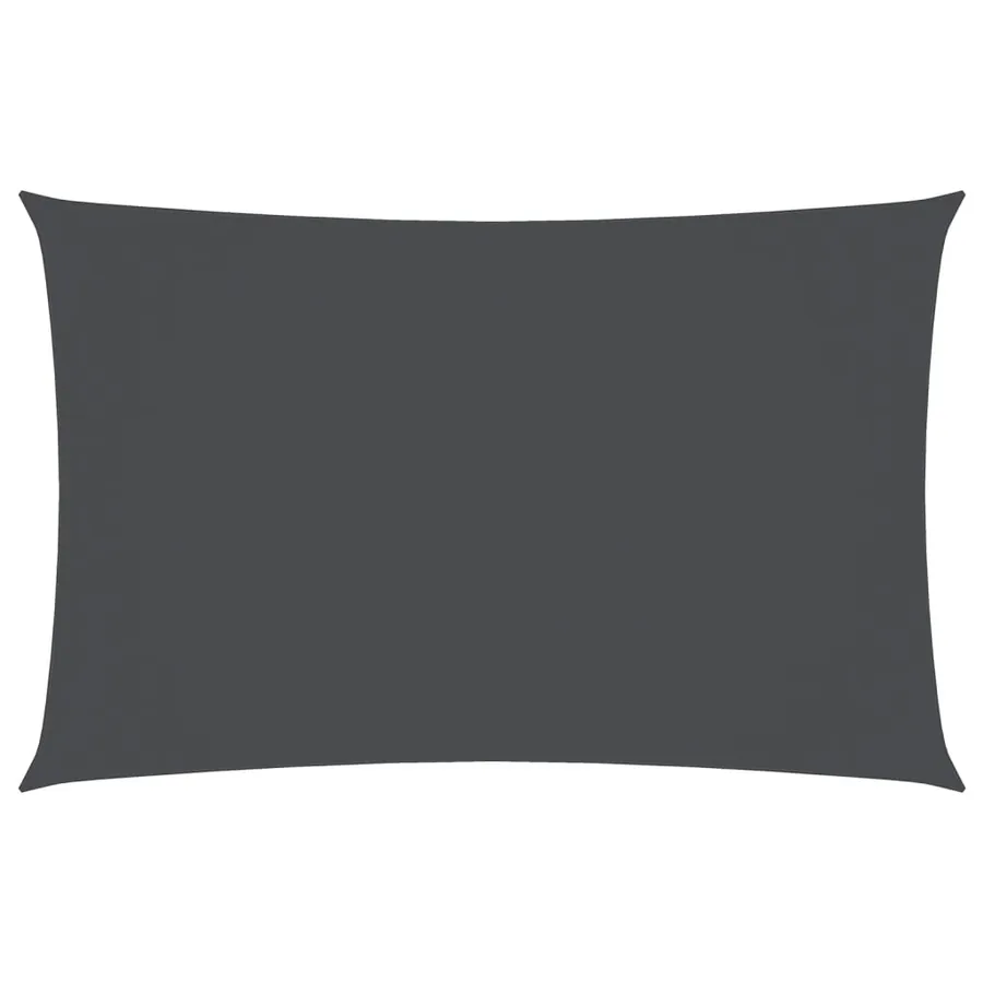 Voile de parasol tissu oxford rectangulaire 3,5x5 m anthracite - 2
