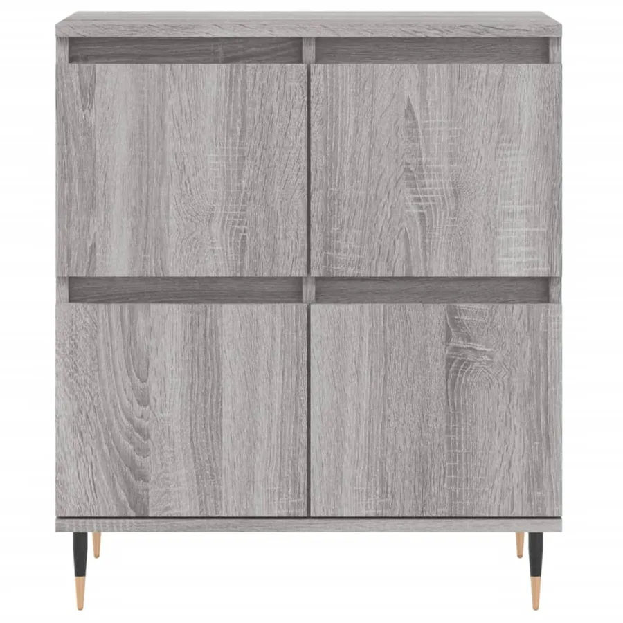 Buffets 2 pcs sonoma gris bois d'ingénierie - 6