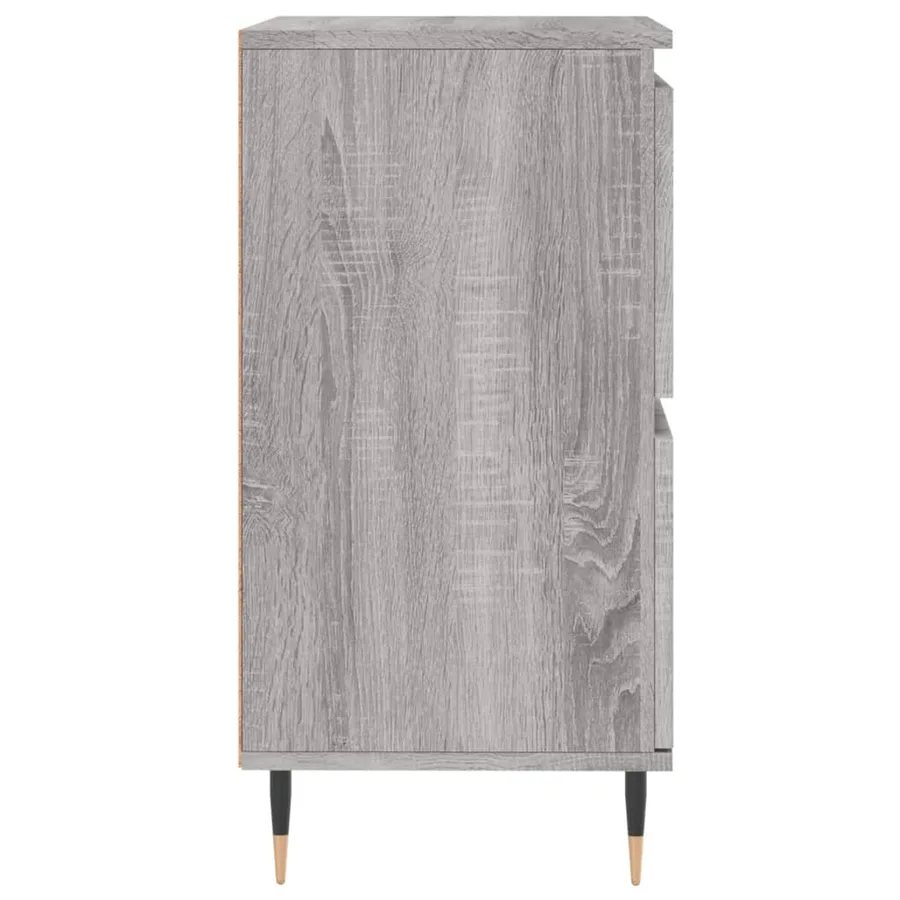 Buffets 2 pcs sonoma gris bois d'ingénierie - 7