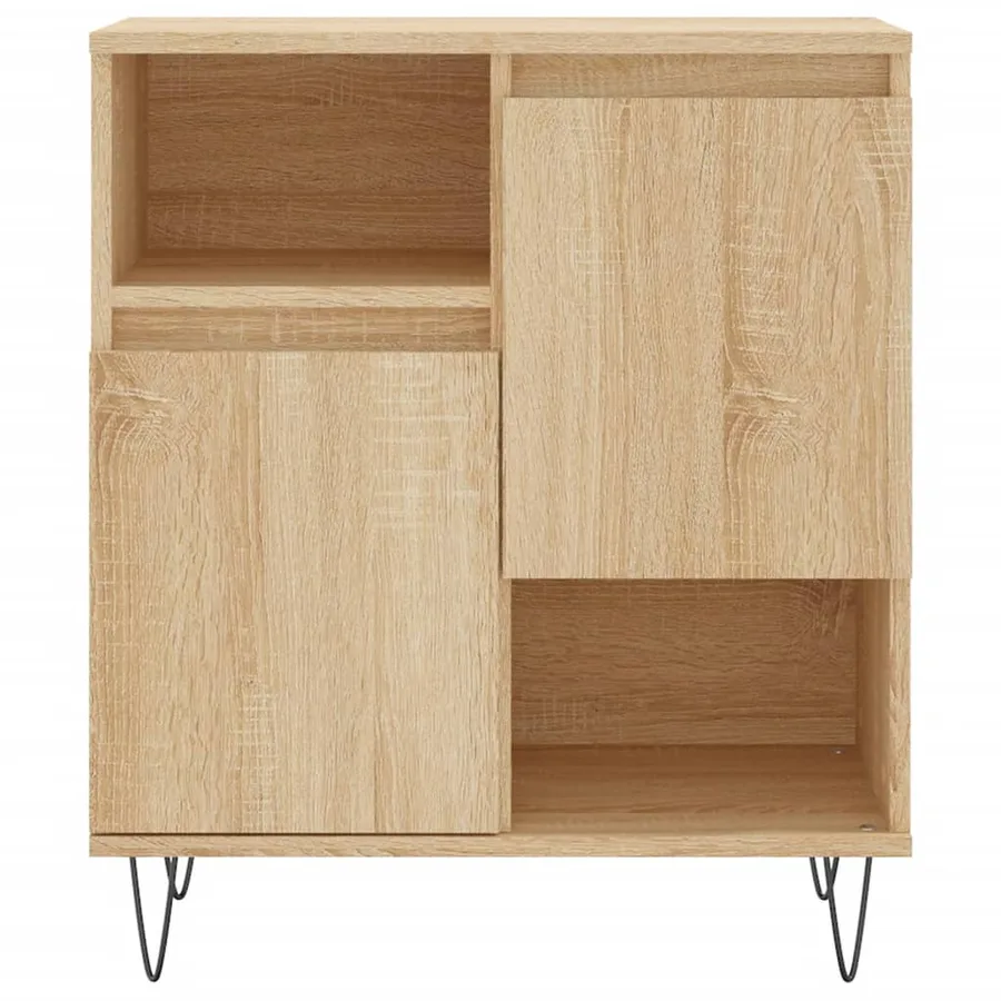 Buffets 3 pcs Chêne sonoma Bois d'ingénierie - 6