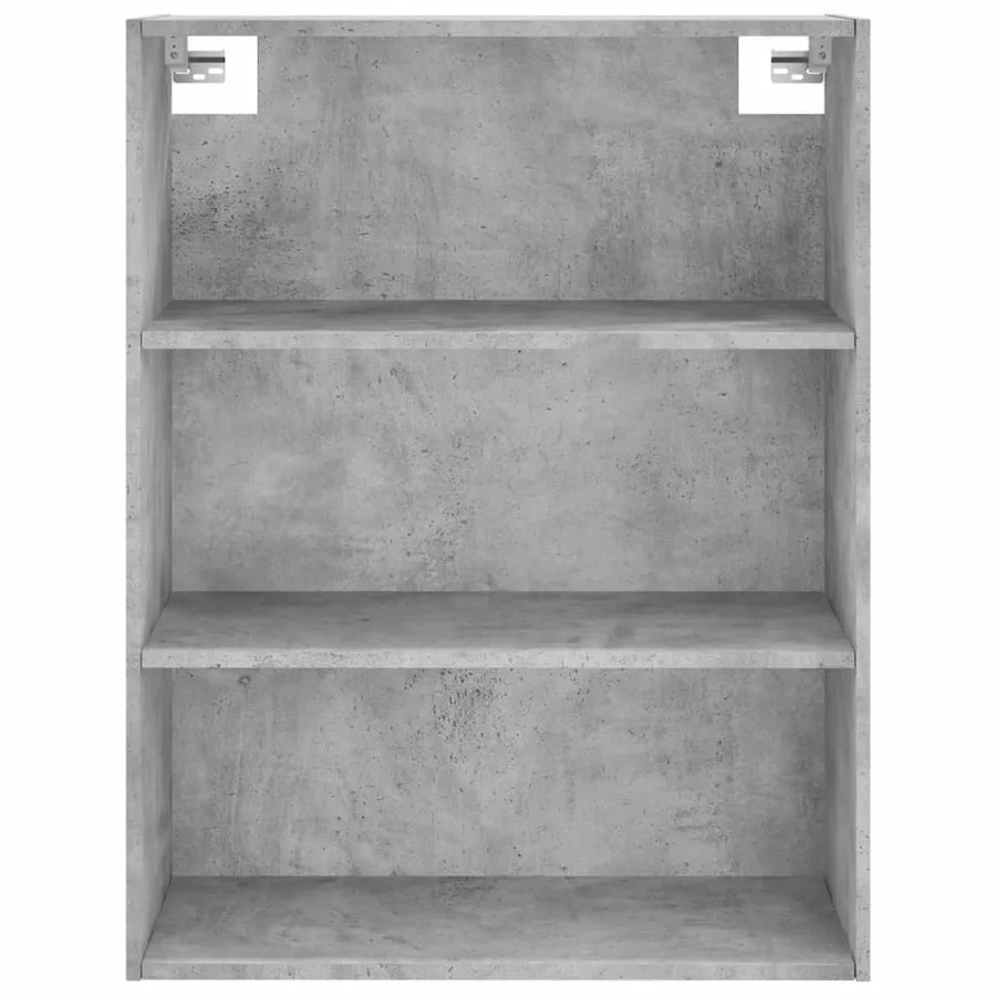 Buffet gris béton 69,5x32,5x180 cm bois d'ingénierie - 7