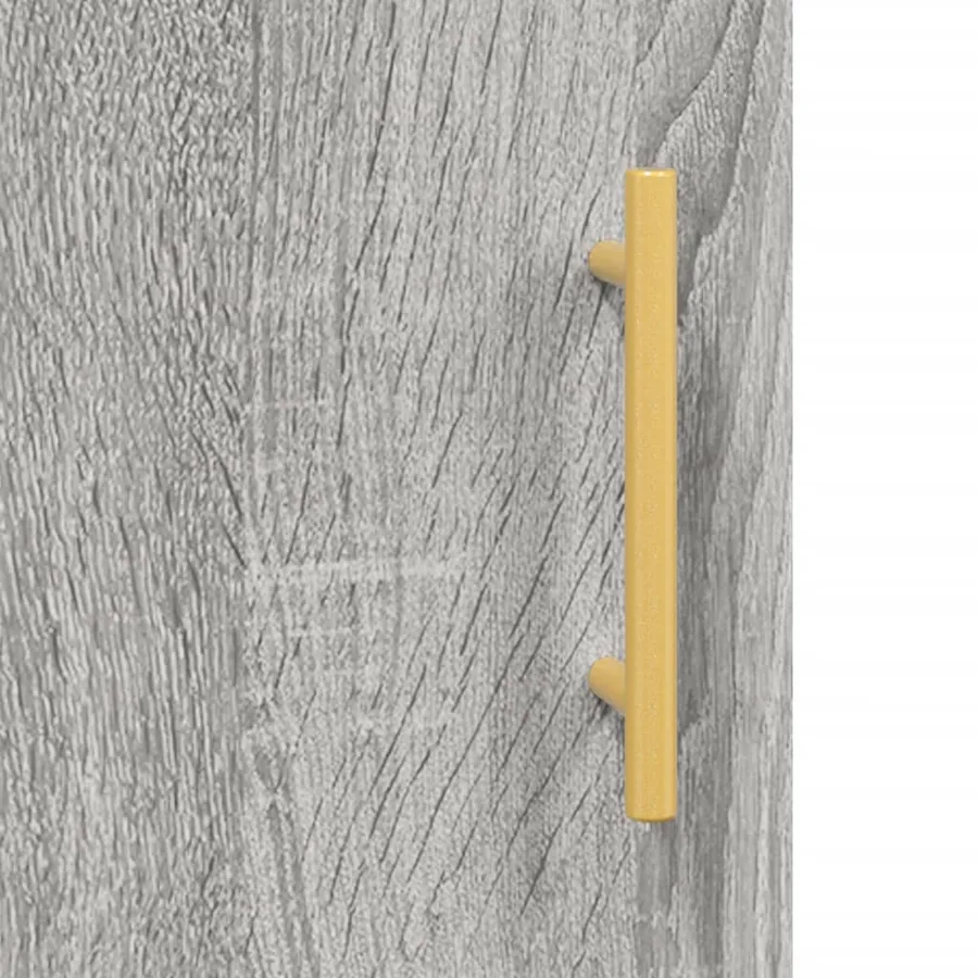 Buffet haut Sonoma gris 69,5x34x180 cm Bois d'ingénierie - 10