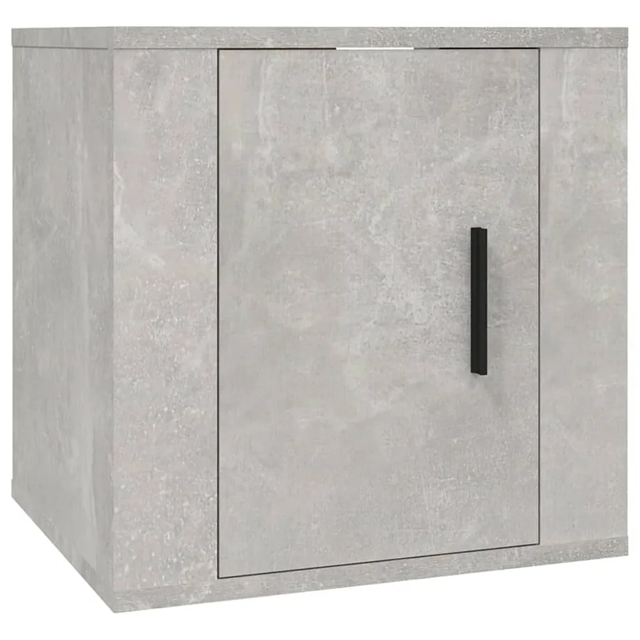 Ensemble de meubles TV 7 pcs Gris béton Bois d'ingénierie - 5