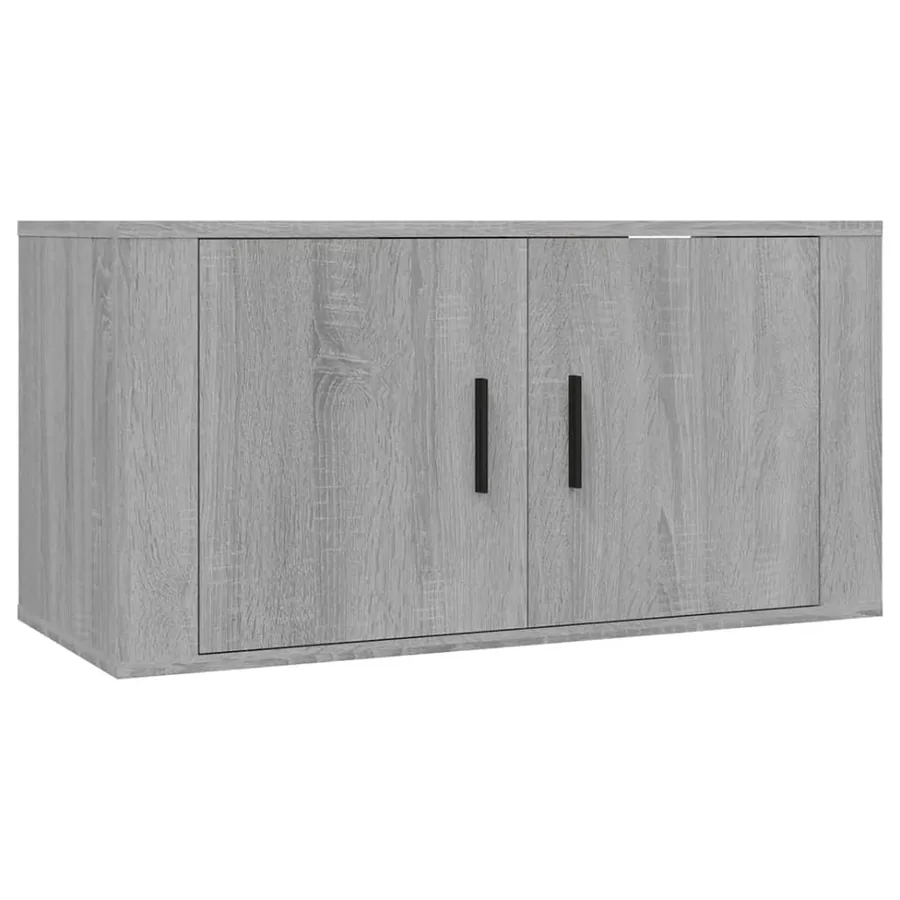 Ensemble de meubles TV 2 pcs Sonoma gris Bois d'ingénierie - 4