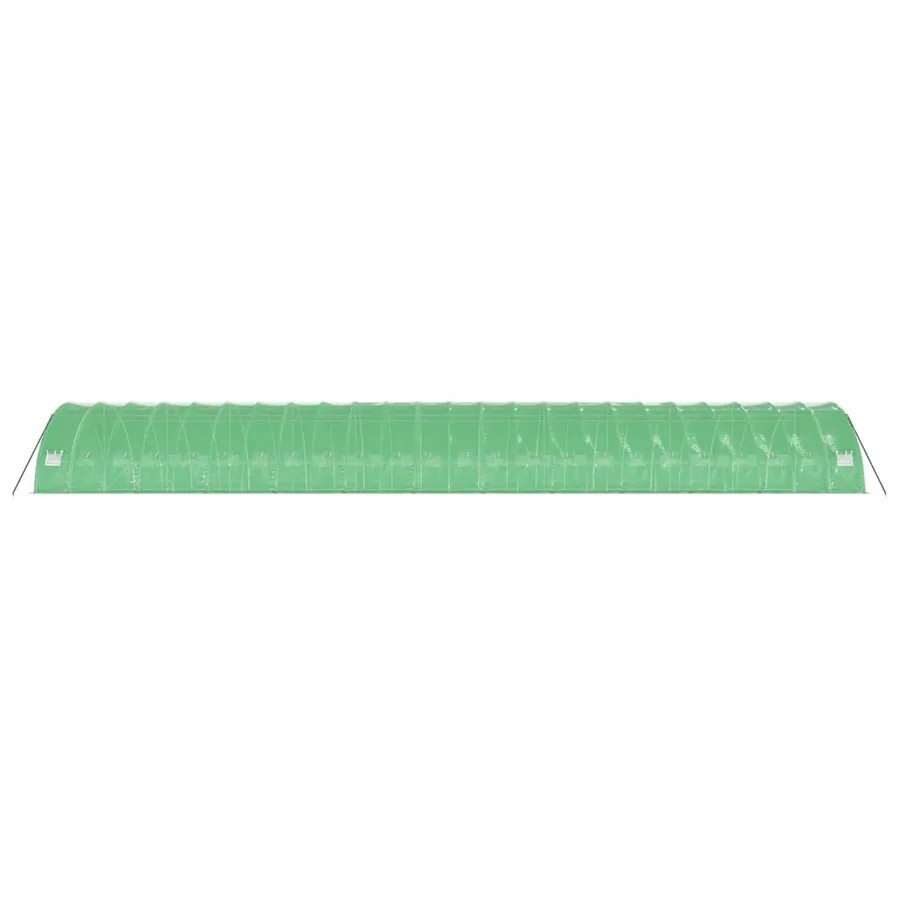 Serre avec cadre en acier vert 144 m² 24x6x2,85 m - 5