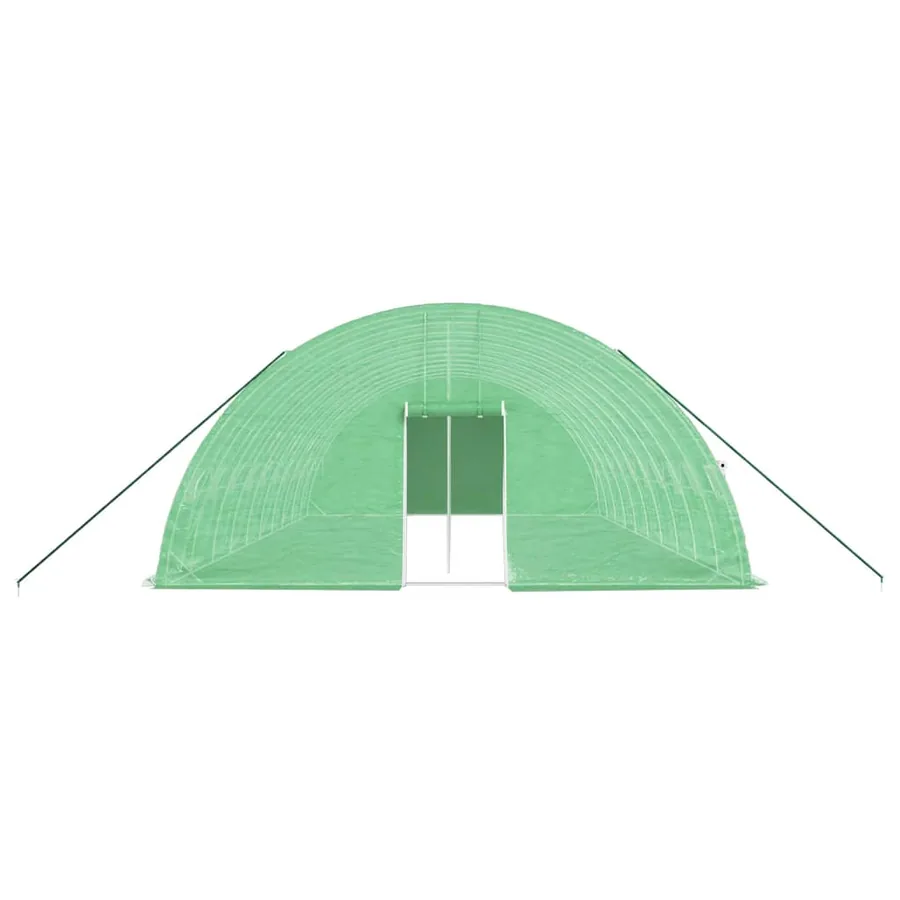 Serre avec cadre en acier vert 60 m² 10x6x2,85 m - 4