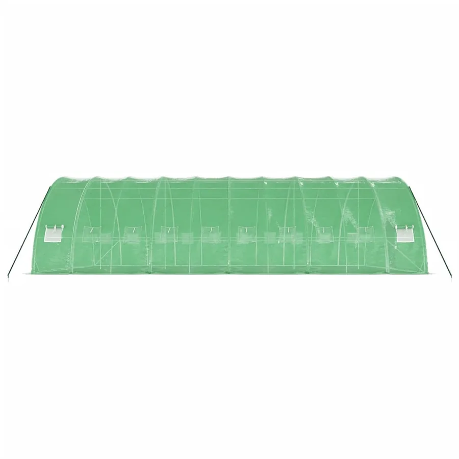 Serre avec cadre en acier vert 60 m² 10x6x2,85 m - 5