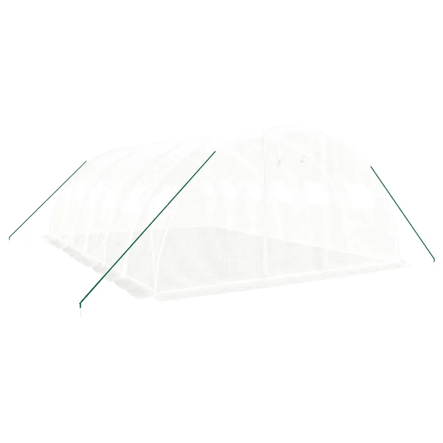 Serre avec cadre en acier blanc 24 m² 6x4x2 m - 3