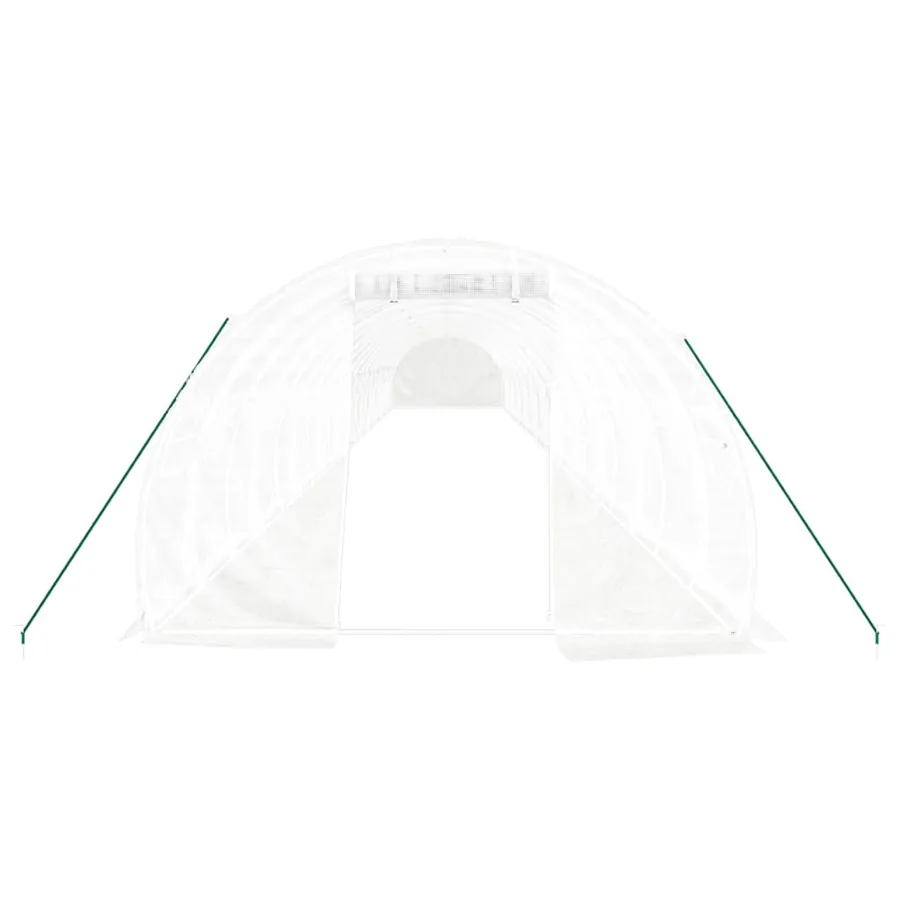 Serre avec cadre en acier blanc 66 m² 22x3x2 m - 4