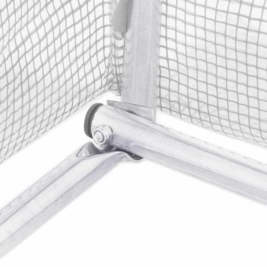 Serre avec cadre en acier blanc 24 m² 8x3x2 m - 11