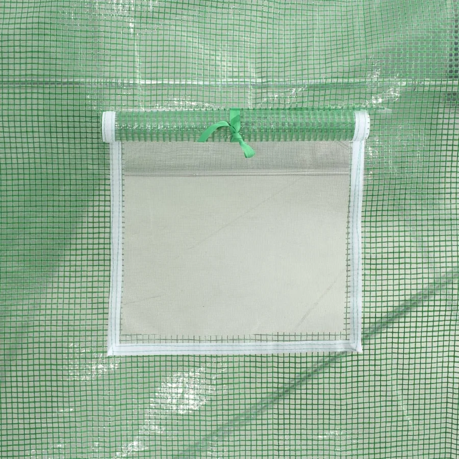 Serre avec cadre en acier vert 54 m² 18x3x2 m - 10